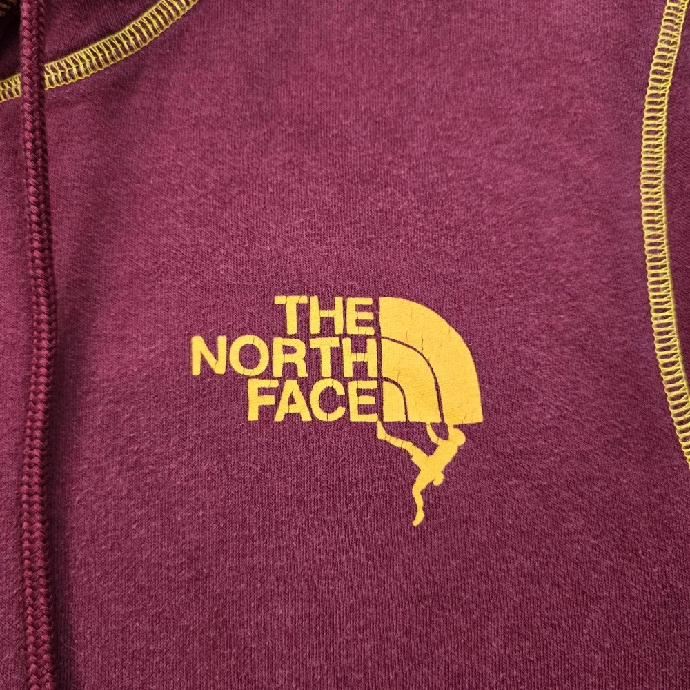 The North Face Dome Climb Graphic Hoodie Mens Large Red Pomegranate‎ Sweatshirt